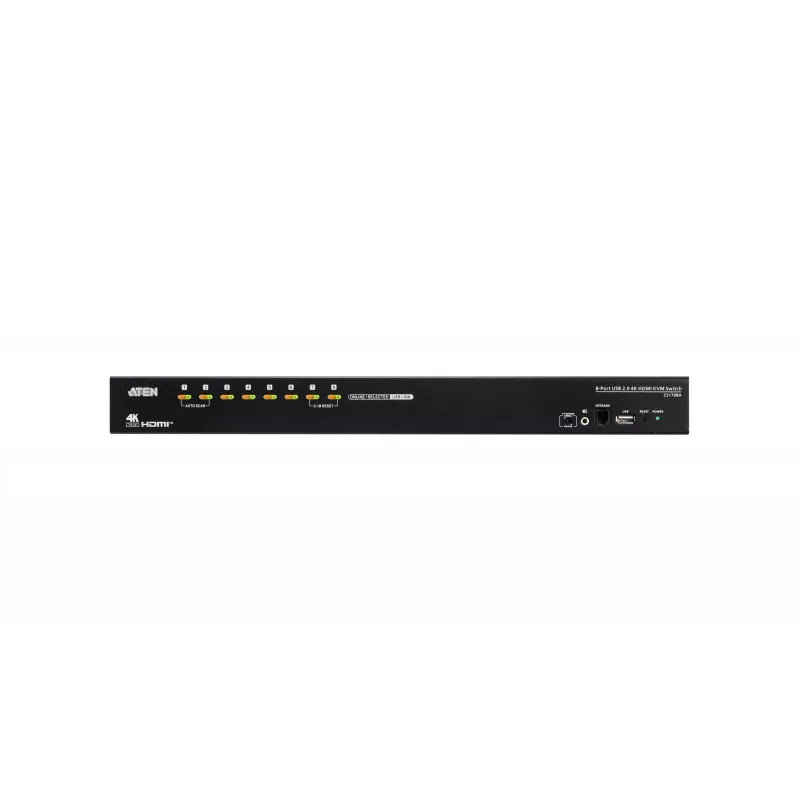 ATEN 8-Port USB 2.0 4K HDMI KVM Switch mit USB 3.1 Hub, Audio, Rackmontage