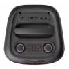 Denver BPS-270 Tragbarer Party-Lautsprecher mit Bluetooth, 400W PMPO, LED-Lichteffekten, Karaoke, FM-Radio, USB/SD/AUX, Mikrofoneingang, Schwarz