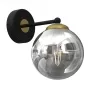 Bursa E14 Wandleuchte Schwarz/Gold