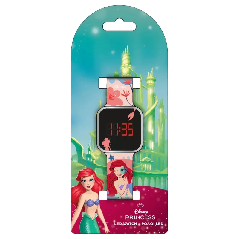 PULIO Digitaluhr LED Diakakis - Ariel Kinder blaues Silikonarmband