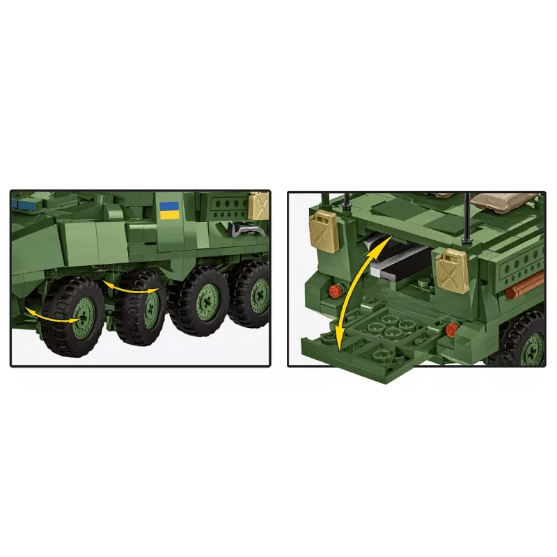 COBI Stryker M1126 ICV (1:35 Maßstab) – Detaillierter Militärfahrzeug-Modellbausatz
