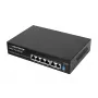 ESPERANZA 6-Port PoE+ Gigabit Switch 65W GOLIATH (4 PoE+ Ports, 2 Uplinks, 12 Gbps, lüfterloses Metall)