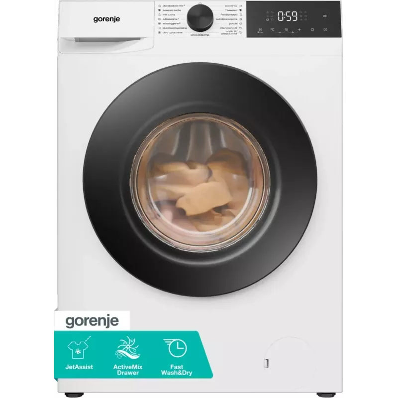 Gorenje WDG2PS954A1D2/PL Waschmaschine mit Trockner, 9 kg Waschen / 6 kg Trocknen, 1400 U/min, Energieeffizienzklasse A, Weiß