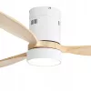 Extralink Nature Flow 52 Smart WiFi Deckenventilator mit Holzflügeln, Gleichstrommotor, LED-Licht, App-Steuerung, 132 cm