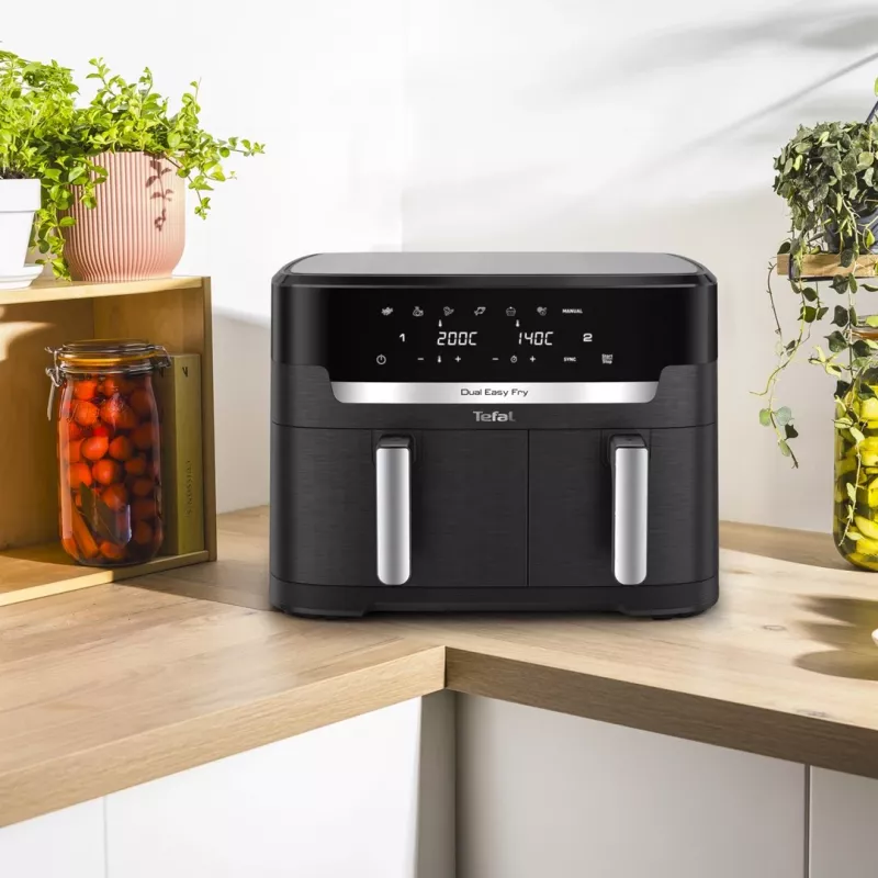 Tefal ActiFry Dual Motion Heißluftfritteuse EY9428E 1,7 kg Schwarz