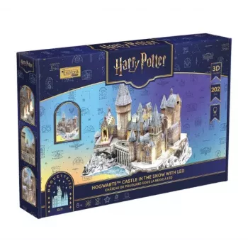 CUBIC FUN 3D Puzzle Harry Potter Hogwarts Große Halle & Astronomieturm mit LED-Licht – 850 Teile, Sammler-Modellbausatz
