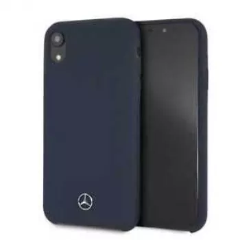 Mercedes-Benz Apple iPhone XR Flüssigsilikon Hülle Marineblau