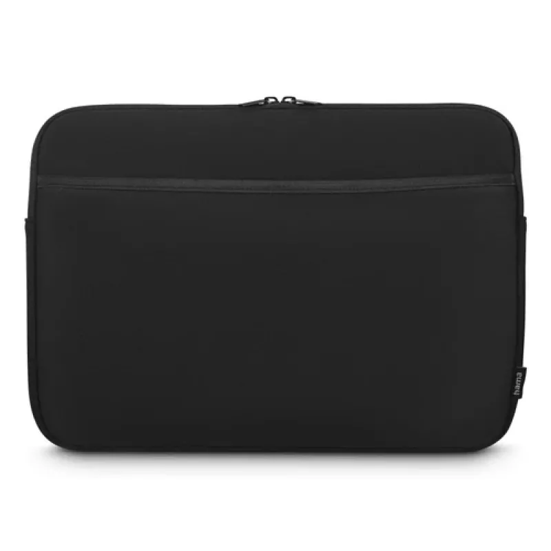 Hama Laptop-Hülle Neopren mit Fronttasche, bis 36 cm (14,1 Zoll), Schwarz (00231048)