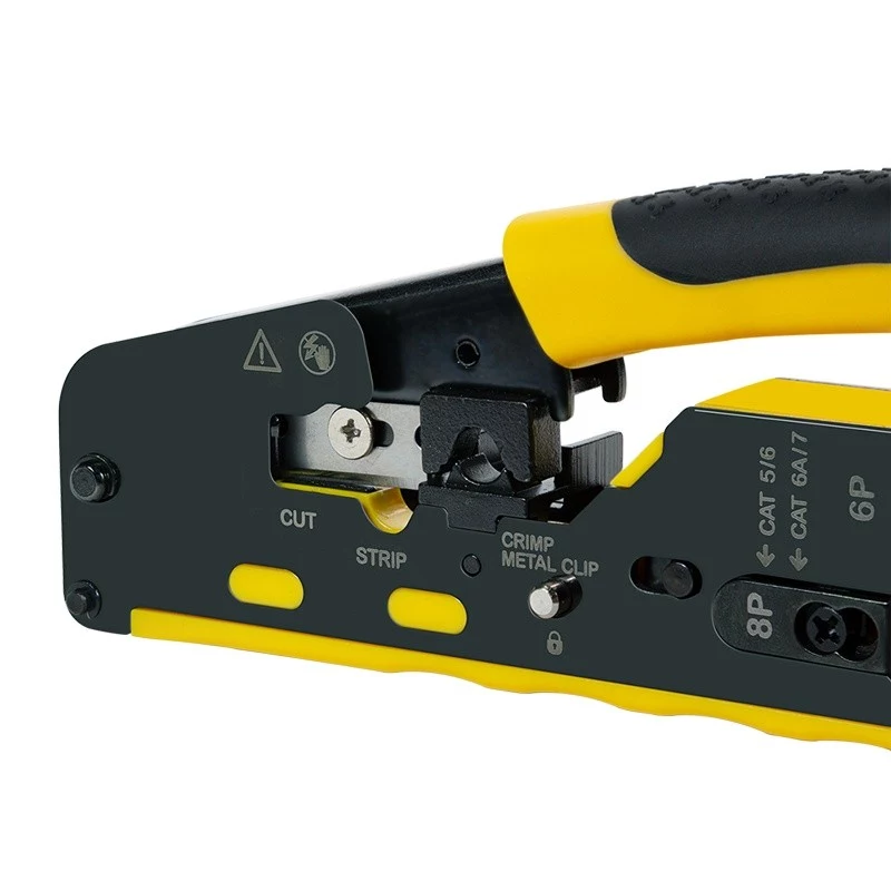 LOGILINK WZ0060 Crimpzange Modular CAT5/6/6A/7 mit Pass-Through RJ45