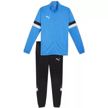 PUMA Herren Team Rise Trainingsanzug 2XL – Blau-Schwarz (Peacoat-Puma Black) dryCELL Jacke mit durchgehendem Reißverschluss & Hose Set