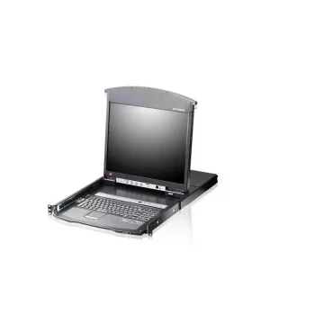 ATEN KL1508AiM F 17 Zoll LCD IP KVM Switch - 8-Port Rackmount-Konsole mit Fernzugriff