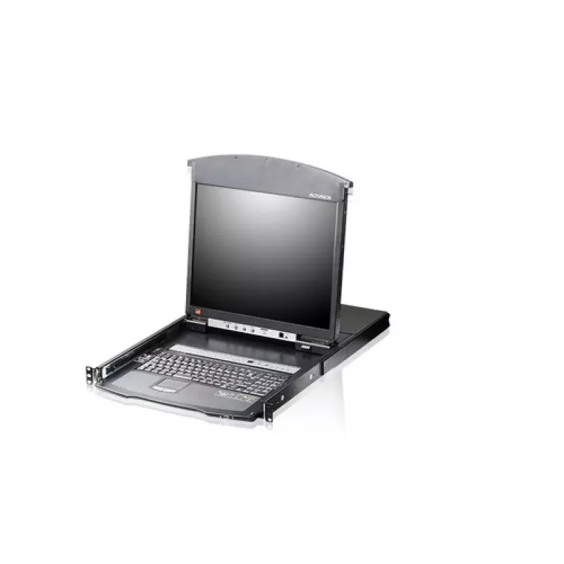 ATEN KL1508AiM F 17 Zoll LCD IP KVM Switch - 8-Port Rackmount-Konsole mit Fernzugriff