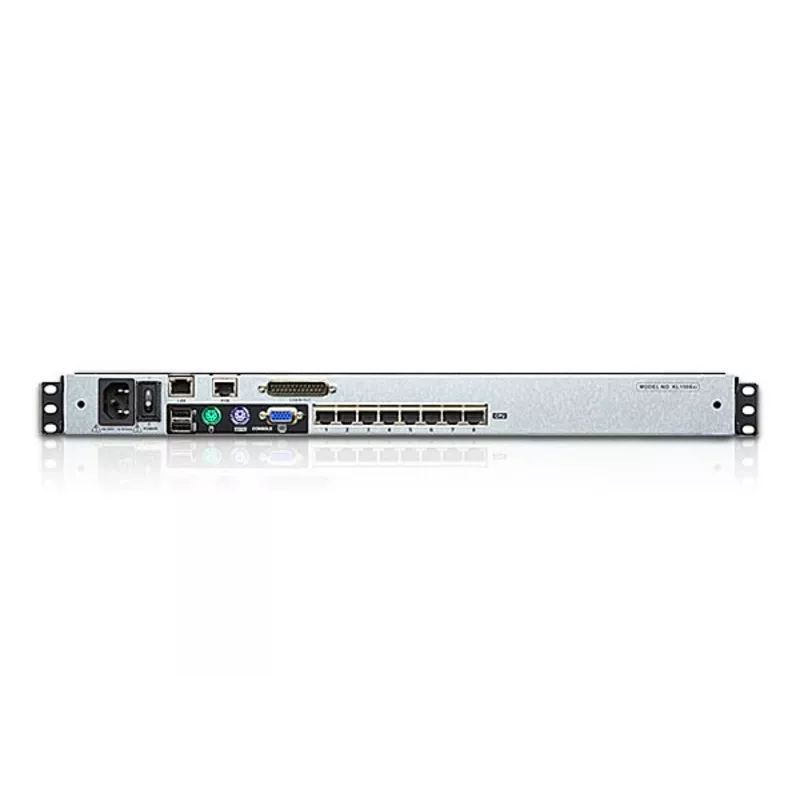 ATEN KL1508AiM F 17 Zoll LCD IP KVM Switch - 8-Port Rackmount-Konsole mit Fernzugriff