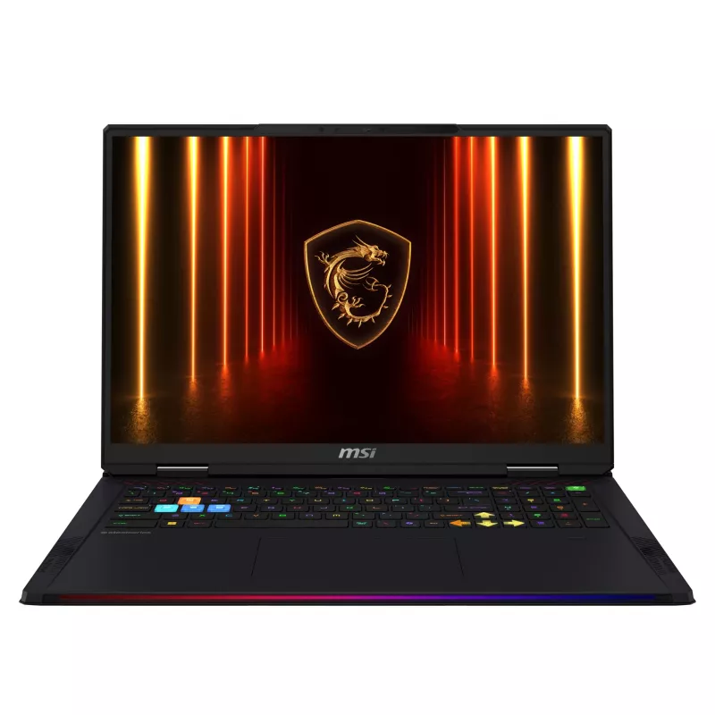 MSI Raider A18 HX A9WJG-258FR 18 Zoll QHD+ 240Hz Gaming-Laptop - AMD Ryzen 9 9955HX3D, 64GB DDR5, 2TB SSD, NVIDIA GeForce RTX 5090, Windows 11 Pro, AZERTY Französische Tastatur, Schwarz