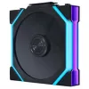 Lian Li UNI FAN SL FLEX Wireless ARGB Reverse Blade 120mm PWM Lüfter - 3er-Pack mit Controller, Schwarz