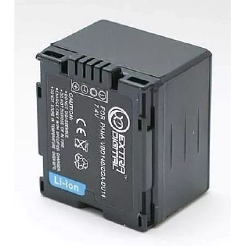 EXTRA DIGITAL Panasonic CGA-DU14 Ersatzakku 7,2V 1360mAh Li-ion für D-Serie Camcorder