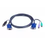 ATEN Intelligent KVM-Kabel 2L-5502UP - Tastatur, Video, Maus (KVM) Kombinationskabel