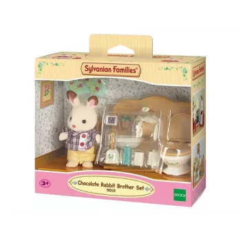 Sylvanian Families Chocolate Rabbit Brother Badezimmer-Set