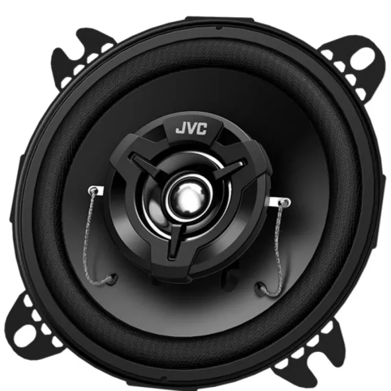 JVC CS-DR422 4-Zoll 2-Wege Koaxial-Lautsprecher für Autos mit Carbon-Mica-Membranen und Hybrid-Sicken (Paar)