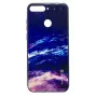 Evelatus Samsung Galaxy A7 (2018) Rückseiten-Schutzglas-Hülle - Sternennacht