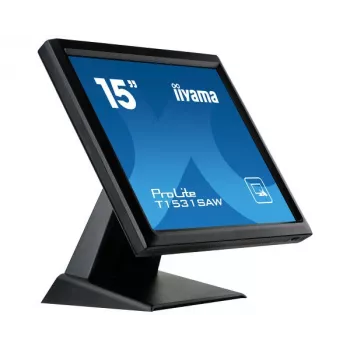 Iiyama ProLite T1531SAW-B5 15 Zoll XGA Resistive Touch LED-Monitor, 4:3, DVI-D/VGA, USB, Lautsprecher, IP54-Front, VESA, Schwarz