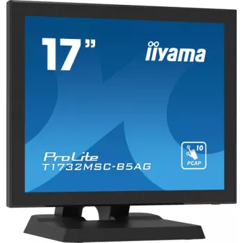 Iiyama ProLite T1732MSC-B5AG 17 Zoll Touchscreen LED-Monitor - 5:4 SXGA, projektiv kapazitiv, 10-Punkt-Multi-Touch, HDMI/DVI/VGA, USB, Lautsprecher, Schwarz