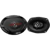 JVC CS-DR6932 6x9 Zoll 3-Wege Koaxial-Lautsprecher für Autos, 500W Peak, 70W RMS, Carbon-Mica-Tieftöner, PEI-Hochtöner, 4 Ohm