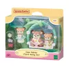 Sylvanian Families Rehkitz Babys mit Blumen-Schaukel Spielset