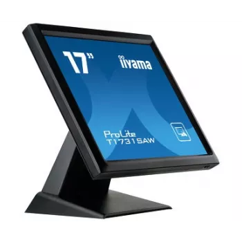 Iiyama ProLite T1731SAW-B5 17 Zoll LED-Touchscreen-Monitor - SXGA 1280x1024, TN, SAW, DVI/VGA, USB, Lautsprecher, Schwarz