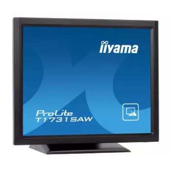 Iiyama ProLite T1731SAW-B5 17 Zoll LED-Touchscreen-Monitor - SXGA 1280x1024, TN, SAW, DVI/VGA, USB, Lautsprecher, Schwarz