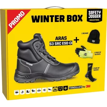ARAS Winter Box mit Gratis-Gadgets – Bluetooth-Lautsprecher, 5000 mAh Powerbank, Multi-Ladekabel & Dual-Port Auto-Ladegerät Geschenkset