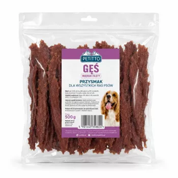PETITTO Weiche Gänsefilets für Hunde 500g