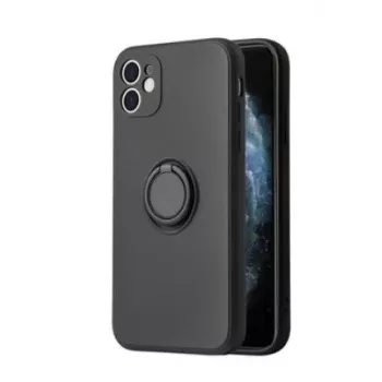 iLike Apple iPhone 13 Pro Max Silikon Ring Hülle Schwarz