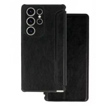 iLike Samsung Galaxy A34 5G Razor Leder-Buchhülle mit Gürtelclip Schwarz