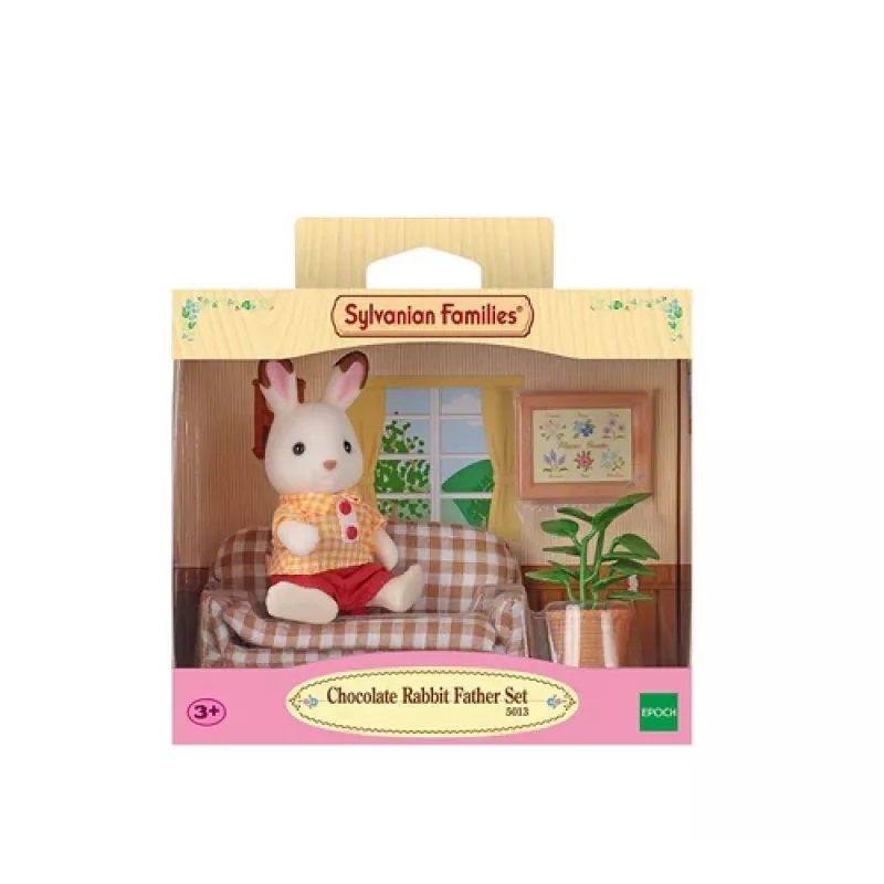 Sylvanian Families Schokoladenhase Vater Wohnzimmer-Set
