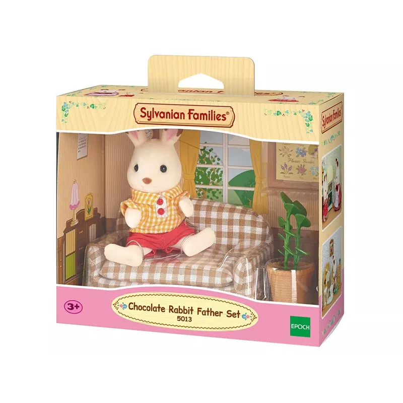 Sylvanian Families Schokoladenhase Vater Wohnzimmer-Set