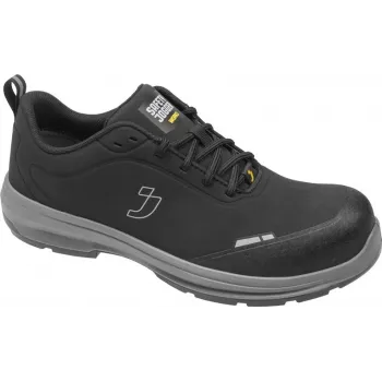 NO NAME Sicherheitsschuhe SJ FLUXS3S Low 46 - S3S SR FO HRO Composite-Zehenkappe, metallfrei, Schwarz/Grau