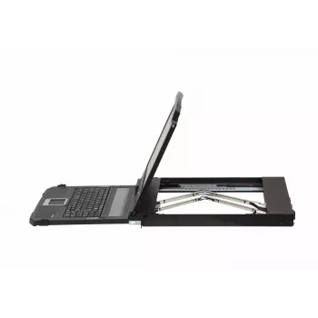 ATEN CL3800NW 18,5 Zoll Dual-Rail-LCD-KVM-Konsole mit HDMI, DVI, USB, 1920x1080, 1U