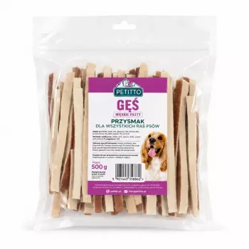 PETITTO Weiche Gänse-Sandwiches für Hunde - 100g