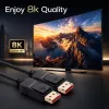 QOLTEC DisplayPort-Kabel M/M v2.1 54G 0,5 m