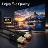 QOLTEC DisplayPort-Kabel M/M v2.1 80G 1,5m Schwarz