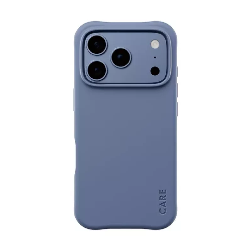CARE by PanzerGlass Samba Hülle für iPhone 17 Pro / 18 Pro – Shades of Blue, MagSafe, recyceltes TPU, antimikrobiell, 3,6 m Sturzsicherung