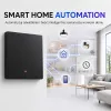 Qoltec 52722 Smart-WLAN-Lichtschalter, 1-Kanal, Touchpanel, Timer, Tuya/Smart Life, Schwarz