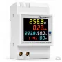 Qoltec Einphasen-6-in-1-DIN-Schienen-Energiezähler mit 100A CT, 230V, LCD, Impulsausgang