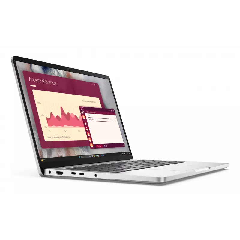 Dell Pro 14 - Intel Core Ultra 5 235U - 14 inch WUXGA - 16GB RAM - 512GB SSD - Windows 11 Pro - Platin-Silber