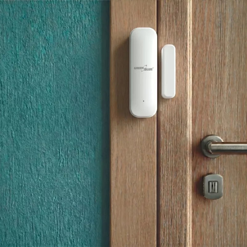GREENBLUE GB479 W Kabelloser Wi-Fi Tür-/Fenstersensor, Weiß