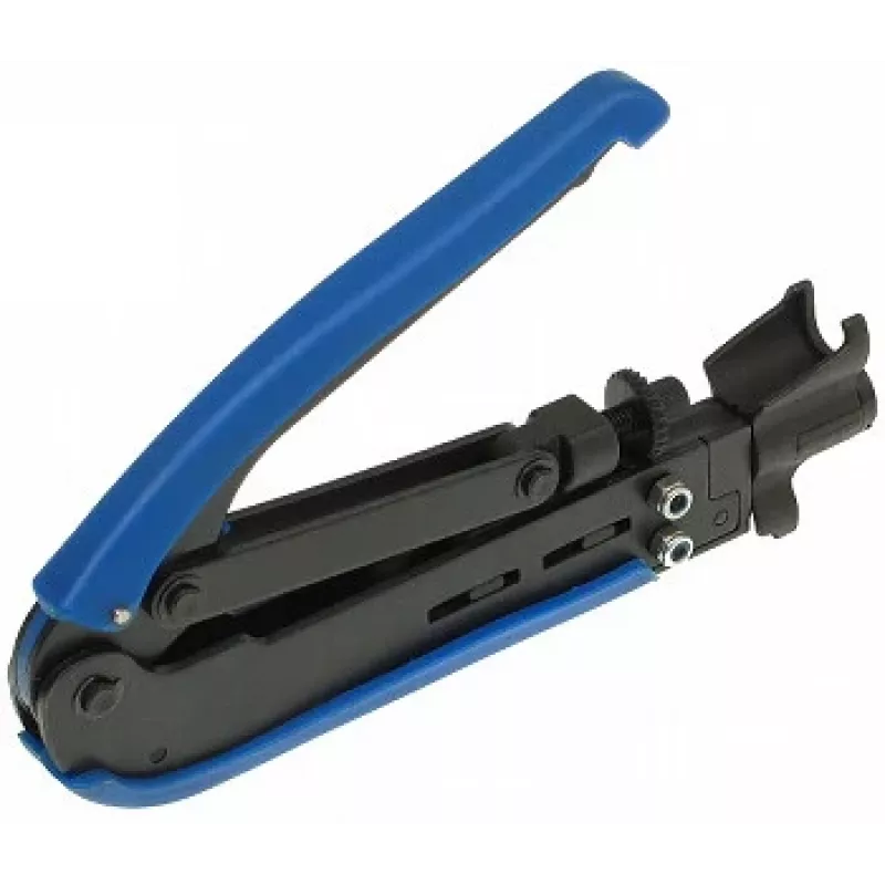 DELTA HLT-548 Professionelles Netzwerk-Crimpwerkzeug für RJ45 RJ12 RJ11 mit Cutter und Abisolierer