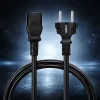 QOLTEC 54627 Schuko auf IEC C13 Netzkabel 3m 3x1mm² Schwarz