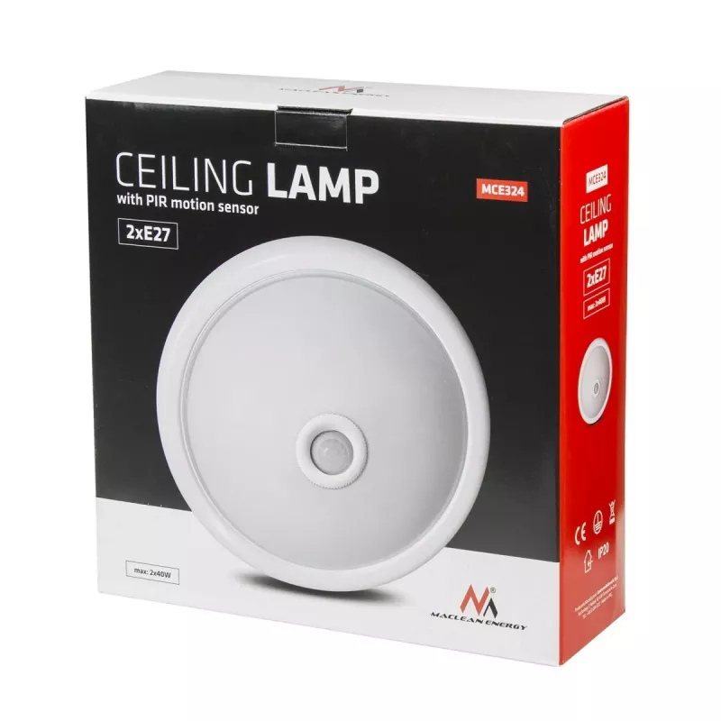 Maclean MCE324 Deckenlampe mit Bewegungs- und Dämmerungssensor