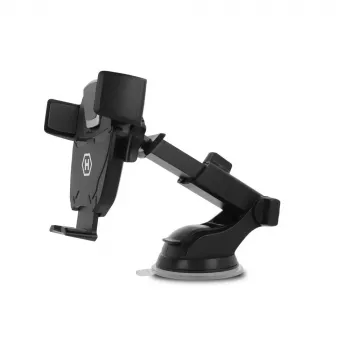 HAMMER Extreme Auto-Halterung Universal Smartphone Windschutzscheibe Armaturenbrett Halterung mit starker Saugnapf, 360° Drehung, verstellbare Klemme, Schwarz